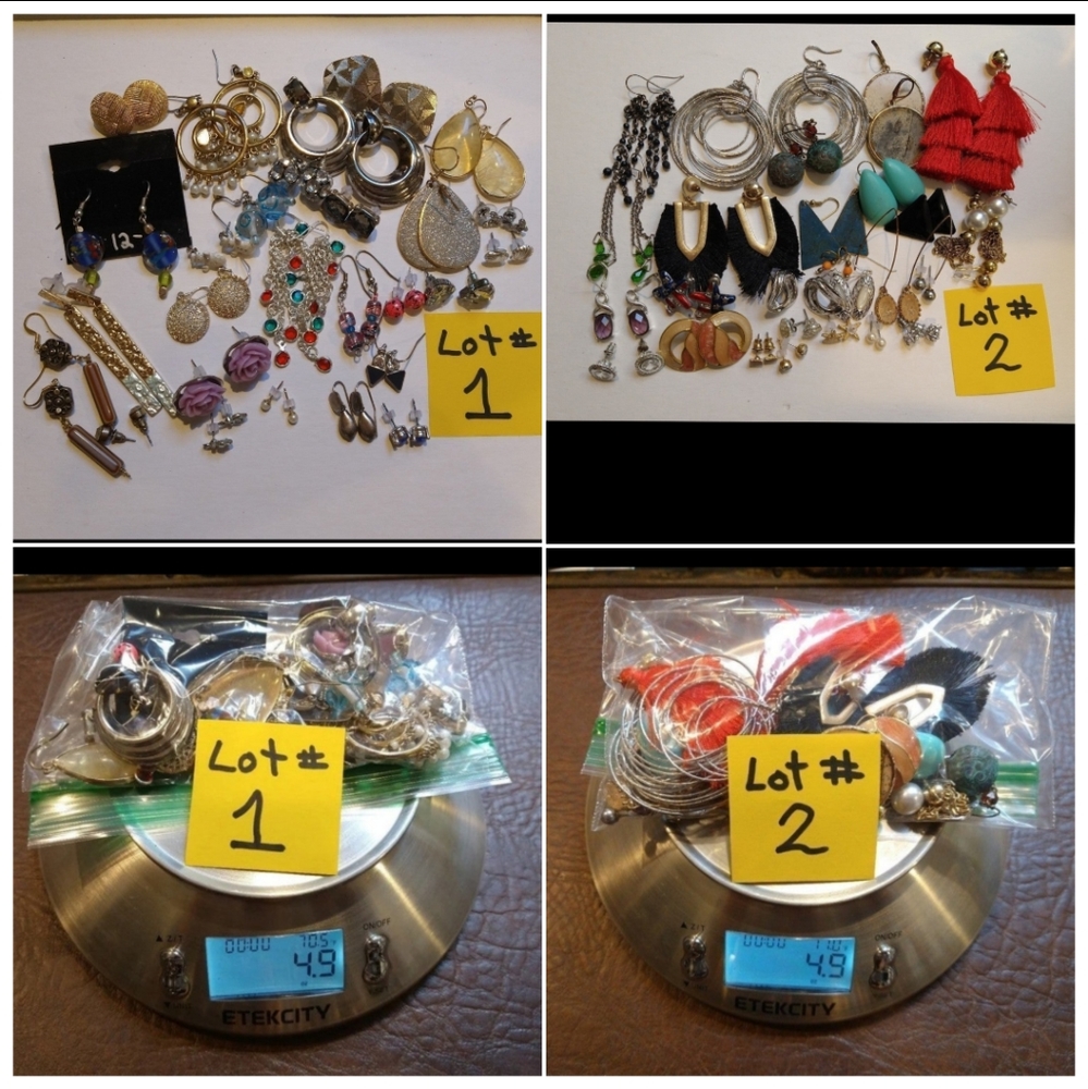 Over 1/2 lb of Earrings! Lots #1 AND #2